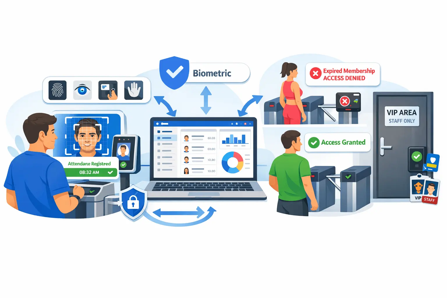 Member attendance and access workflow