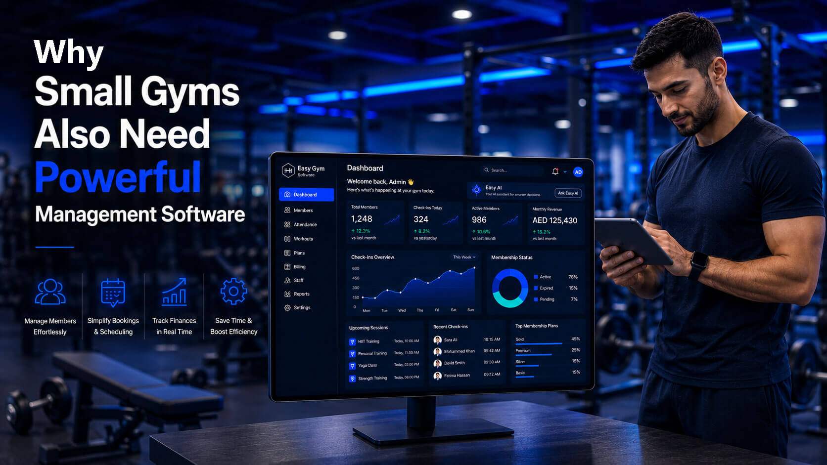 Why Small Gyms Also Need Powerful Management Software
