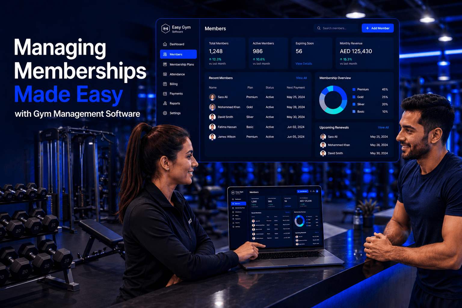 Managing Memberships Made Easy with Gym Management Software