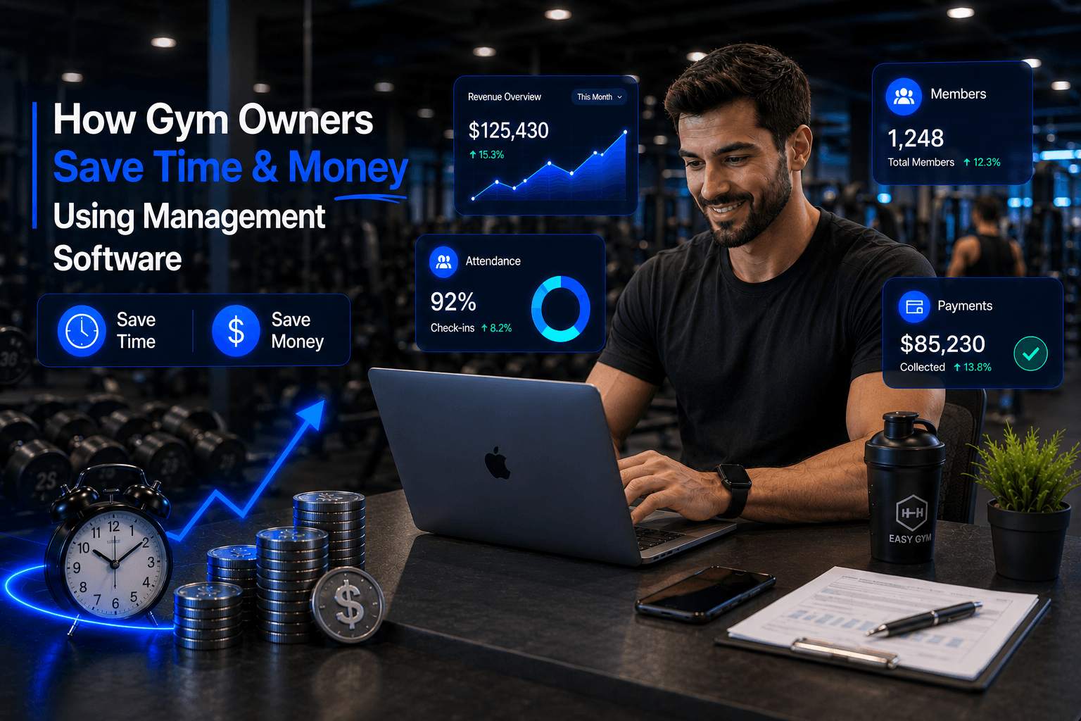 How Gym Owners Save Time and Money Using Management Software