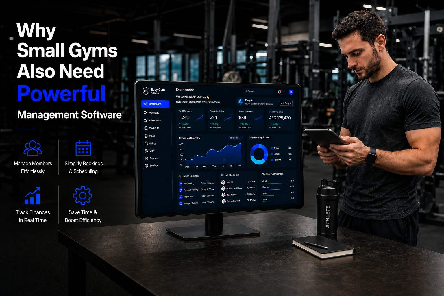 Why Small Gyms Also Need Powerful Management Software