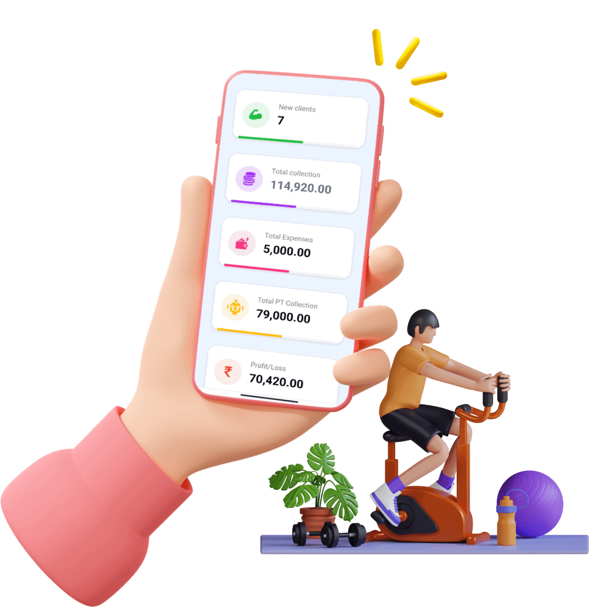 quick reporting with easy gym